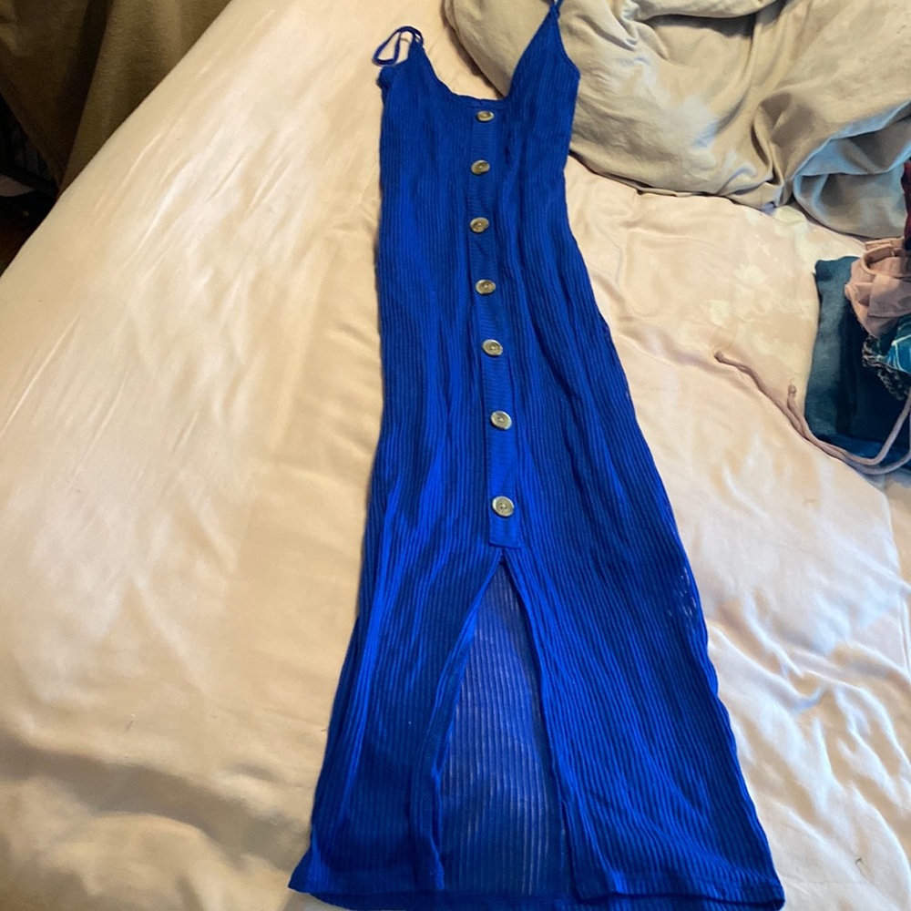 Express blue dress XS